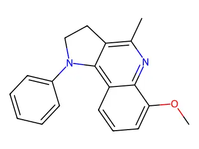 methyl 4-methyl-1-phenyl-2,3-dihydro-1H-pyrrolo[3,2-c]quinolin-6-yl ether structure