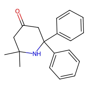 2,2-Dimethyl-6,6-diphenylpiperidin-4-one structure