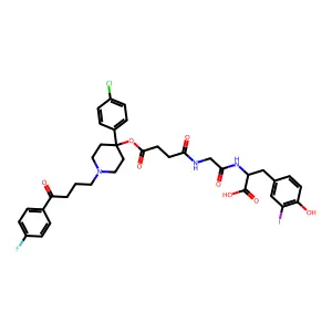 Haloperidol-succinylglycyliodotyrosine structure
