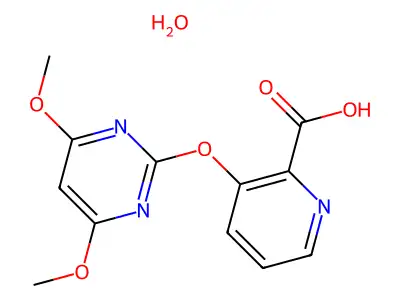 3-[(4,6-Dimethoxypyrimidin-2-yl)oxy]pyridine-2-carboxylic acid structure