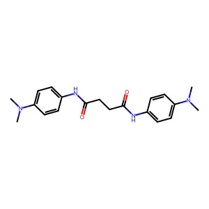 N,N'-bis(4-dimethylaminophenyl)butanediamide structure
