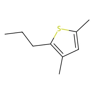 3,5-Dimethyl-2-propylthiophene structure