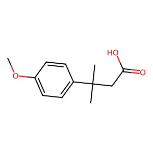 3-(4-Methoxyphenyl)-3-methylbutanoic acid structure