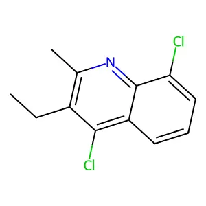 4,8-Dichloro-3-ethyl-2-methylquinoline structure