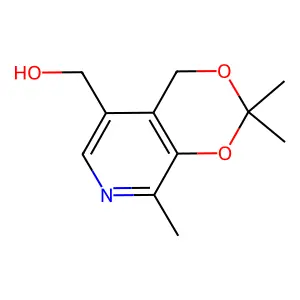 2,2,8-Trimethyl-4H-1,3-dioxino(4,5-c)pyridine-5-methanol structure