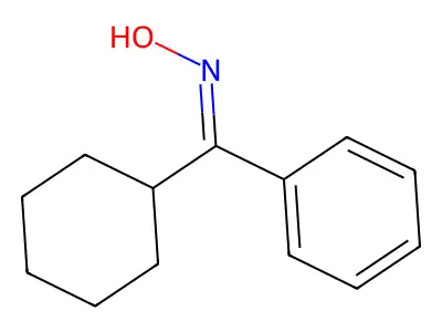 Cyclohexyl-phenyl-methanone oxime structure