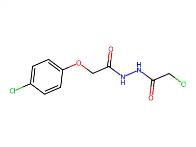 N'-(2-chloroacetyl)-2-(4-chlorophenoxy)acetohydrazide structure