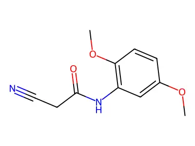 2-cyano-N-(2,5-dimethoxyphenyl)acetamide structure