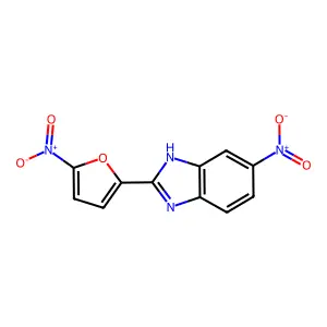 5-Nitro-2-(5-nitro-furan-2-yl)-1H-benzoimidazole structure