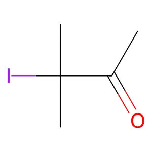 2-Butanone, 3-iodo-3-methyl- structure