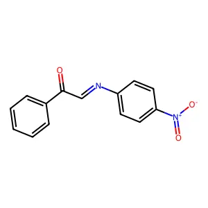 Acetophenone, 2-[(p-nitrophenyl)imino]- structure