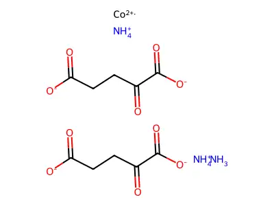 Cobaltate(2-), amminebis(2-oxopentanedioato(2-)-O(sup 1),O(sup 2))-, diammonium structure