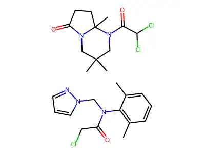 Metazachlor - Diclonon mixture structure