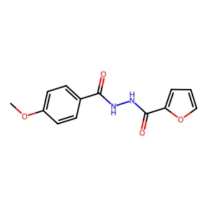 N'-(4-methoxybenzoyl)furan-2-carbohydrazide structure