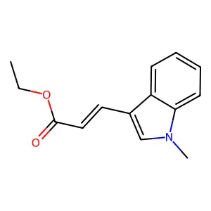 ethyl 3-(1-methyl-1H-indol-3-yl)acrylate structure