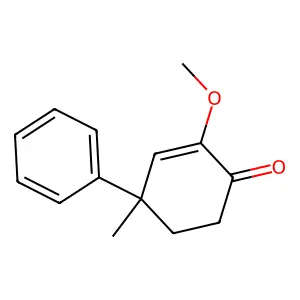 2-Cyclohexen-1-one, 2-methoxy-4-methyl-4-phenyl- structure