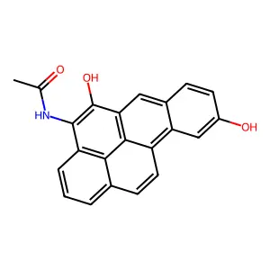 N-(5,9-二羟基苯并(a)芘-4-基)乙酰胺 structure