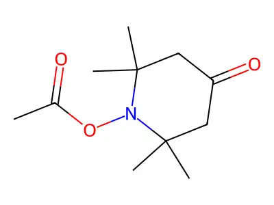 1-(Acetyloxy)-2,2,6,6-tetramethylpiperidin-4-one structure