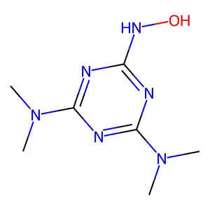 1,3,5-Triazin-2(1H)-one, 4,6-bis(dimethylamino)-, oxime structure