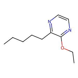Pyrazine, 3-ethoxy-2-pentyl structure