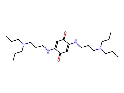 p-Benzoquinone, 2,5-bis((3-(dipropylamino)propyl)amino)- structure