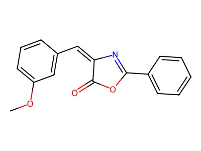 4-(3-Methoxy-benzylidene)-2-phenyl-4H-oxazol-5-one structure