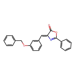 4-(3-(Benzyloxy)benzylidene)-2-phenyloxazol-5(4H)-one structure