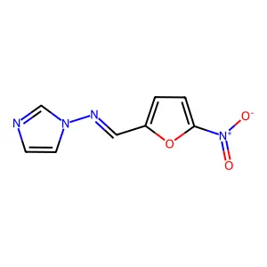 1H-Imidazol-1-amine, N-[(5-nitro-2-furanyl)methylene]- structure