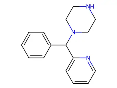 1-[Phenyl(pyridin-2-yl)methyl]piperazine structure