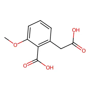2-(羧甲基)-6-甲氧基苯甲酸 structure