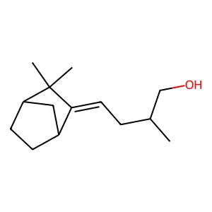 4-(3,3-Dimethylbicyclo[2.2.1]hept-2-ylidene)-2-methyl-1-butanol structure