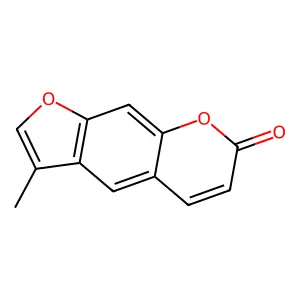 3-Methyl-7H-furo(3,2-g)chromen-7-one structure