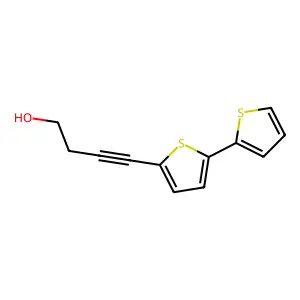 5-(4-Hydroxybut-1-ynyl)-2,2'-bithiophene structure