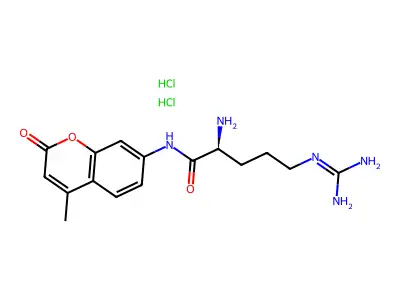 L-Arginine 7-amido-4-methylcoumarin dihydrochloride structure