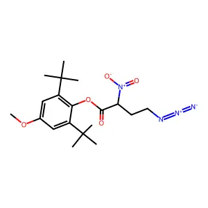 4-Azido-2-nitrobutyric acid, 2,6-di-t-butyl-4-methoxyphenyl ester structure
