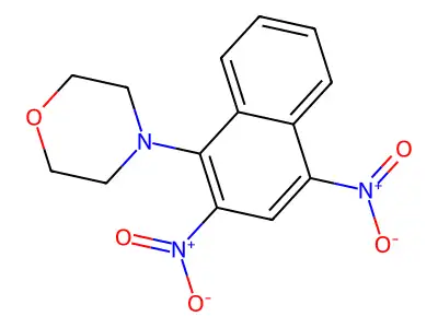 4-(2,4-Dinitronaphthalen-1-yl)morpholine structure