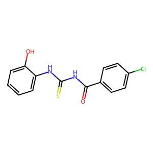 4-chloro-N-[(2-hydroxyphenyl)carbamothioyl]benzamide structure