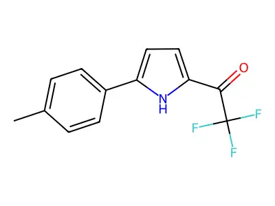 2,2,2-trifluoro-1-(5-(p-tolyl)-1H-pyrrol-2-yl)ethanone structure