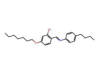 2-[(E)-[(4-Butylphenyl)imino]methyl]-5-(heptyloxy)phenol structure