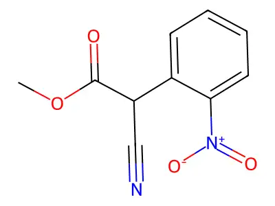 Methyl 2-cyano-2-(2-nitrophenyl)acetate structure