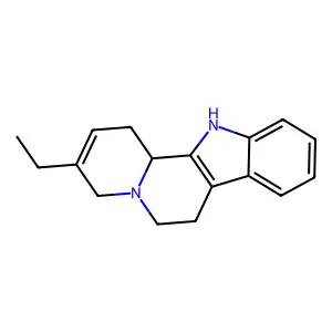 3-Ethyl-1,4,6,7,12,12b-hexahydroindolo[2,3-a]quinolizine structure