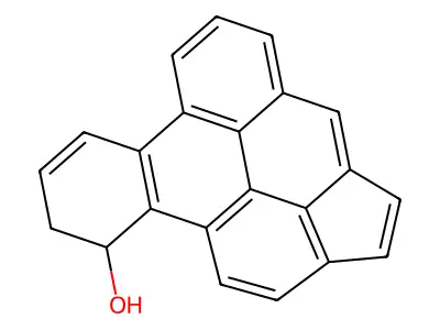 1,2-Dihydrobenzo[l]cyclopenta[cd]pyren-1-ol structure