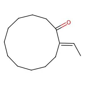 Cyclododecanone, 2-ethylidene- structure