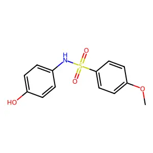 Benzenesulfonamide, N-(4-hydroxyphenyl)-4-methoxy- structure