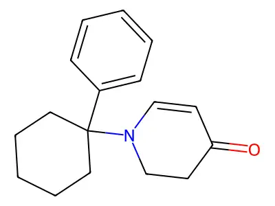 1-(1-Phenylcyclohexyl)-2,3-dihydro-4-pyridone structure