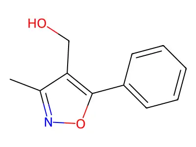 (3-Methyl-5-phenyl-isoxazol-4-yl)-methanol structure