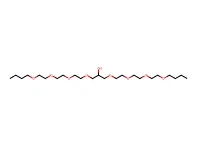1,3-Bis{2-[2-(2-butoxyethoxy)ethoxy]ethoxy}propan-2-ol structure