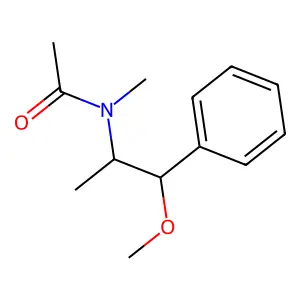 Acetamide, N-(2-methoxy-1-methyl-2-phenylethyl)-N-methyl- structure