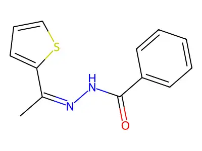 2-Acetylthiophene benzoylhydrazone structure