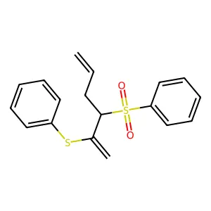 Benzene, [[1-methylene-2-(phenylsulfonyl)-4-pentenyl]thio]- structure